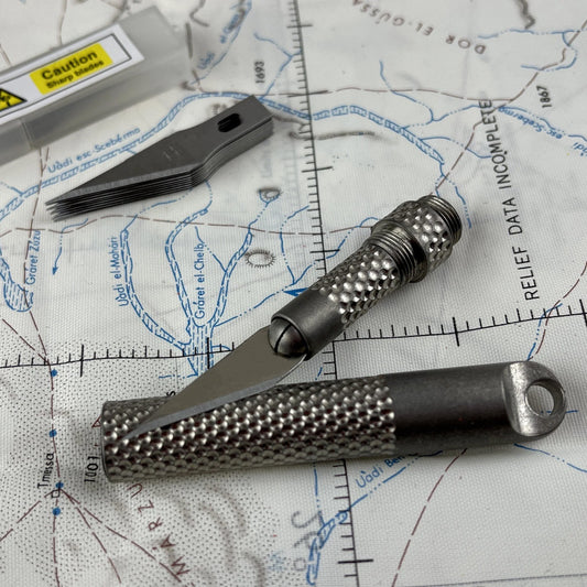CountyComm Key Ring Titanium Collapsible Scalpel by Maratac®
