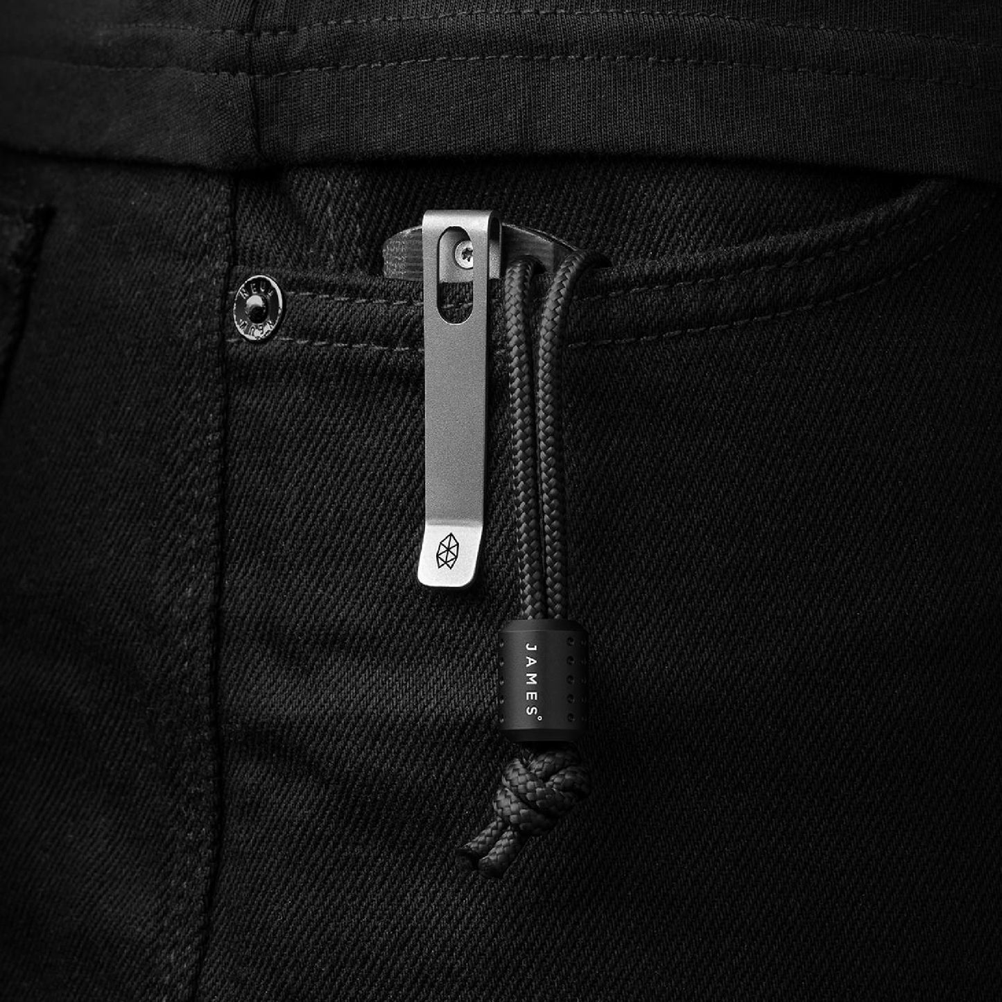The James Brand The Alder, Black/Black/BW