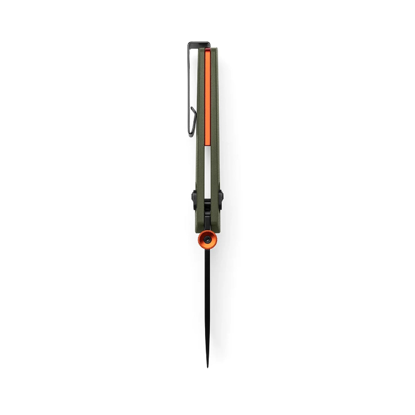 The James Brand The Carter G10 Straight, OD Green/Orange/Black
