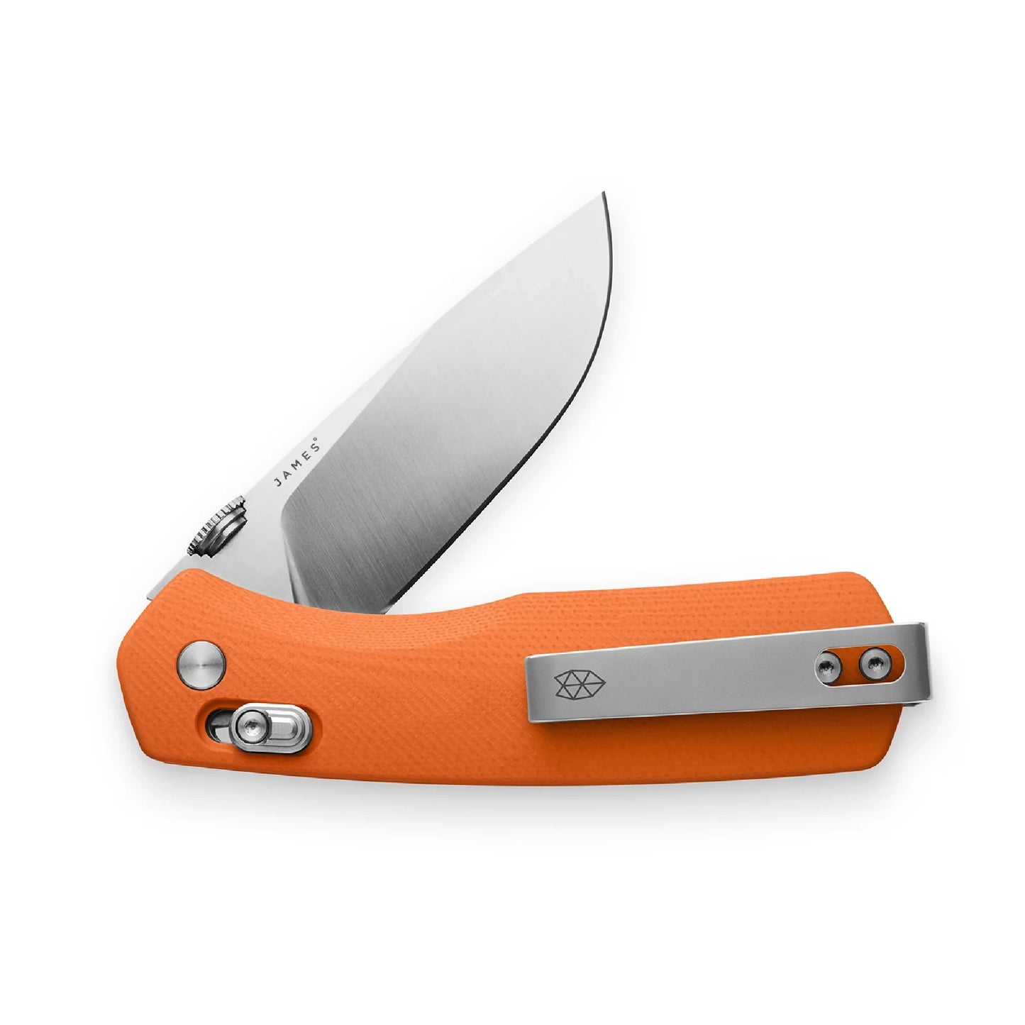 The James Brand The Carter G10 Straight, Orange/Stainless
