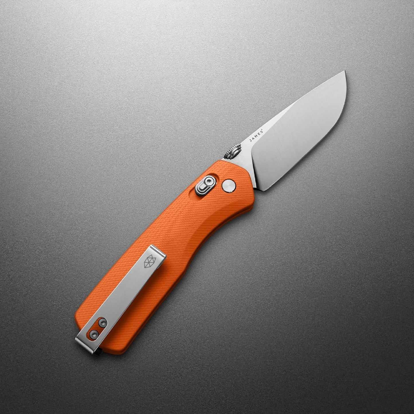 The James Brand The Carter G10 Straight, Orange/Stainless