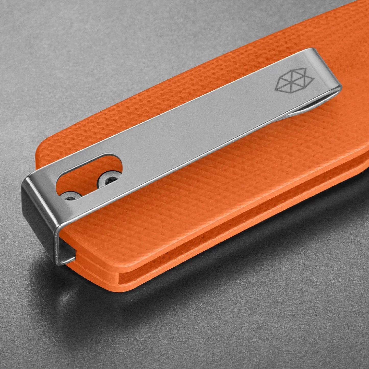 The James Brand The Carter G10 Straight, Orange/Stainless