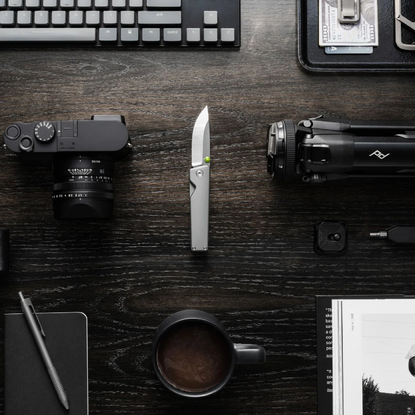 The James Brand The Chapter 2 Straight, Black Titanium/Black