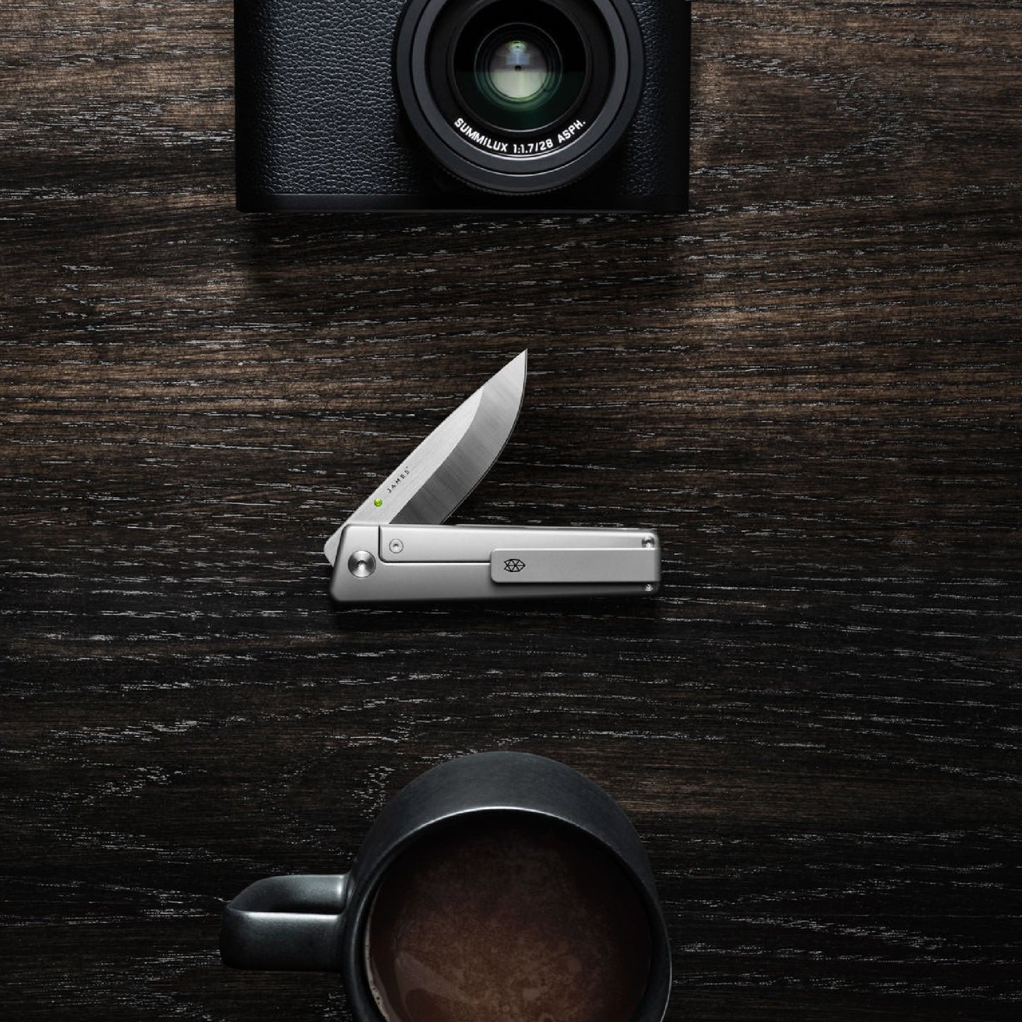 The James Brand The Chapter 2 Straight, Black Titanium/Black