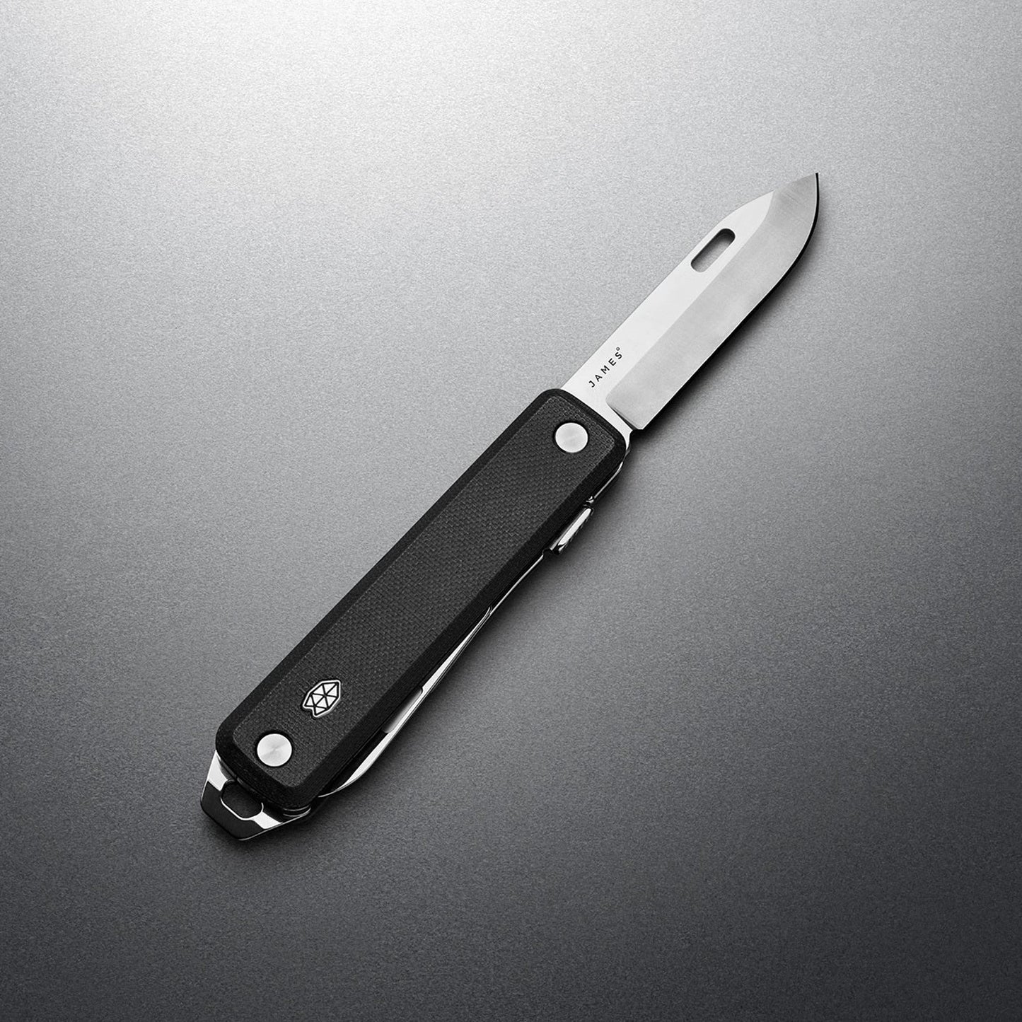 The James Brand The Ellis G10 Straight, Black/Stainless
