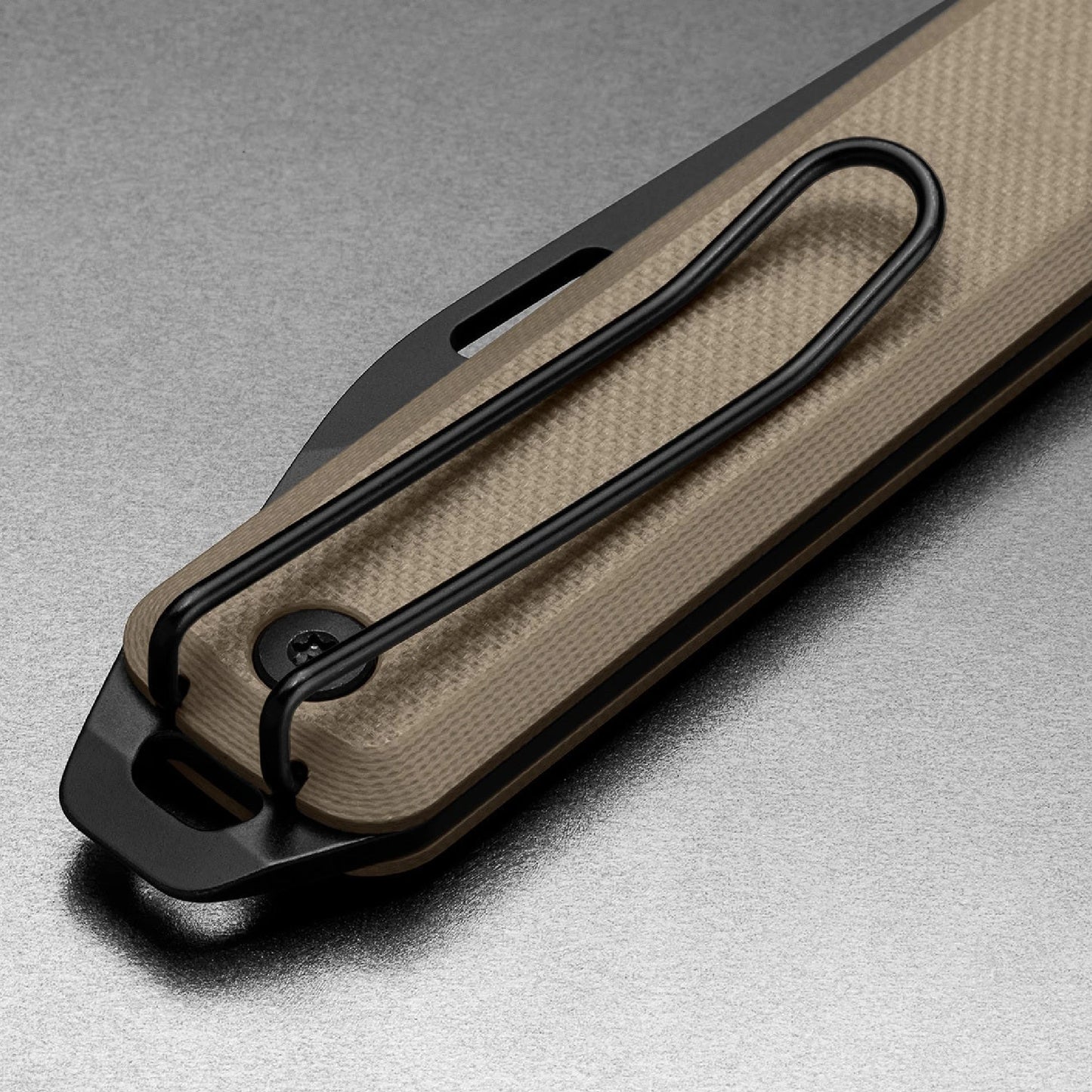 The James Brand The Ellis Slim G10 Serrated, Coyote Tan/Black