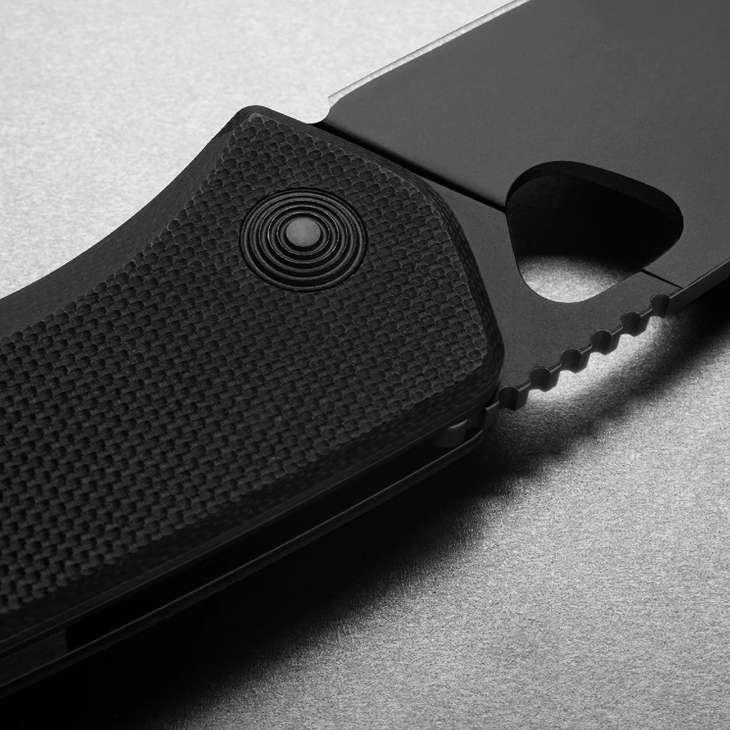 The James Brand The Folsom G10 Straight, Black/Black