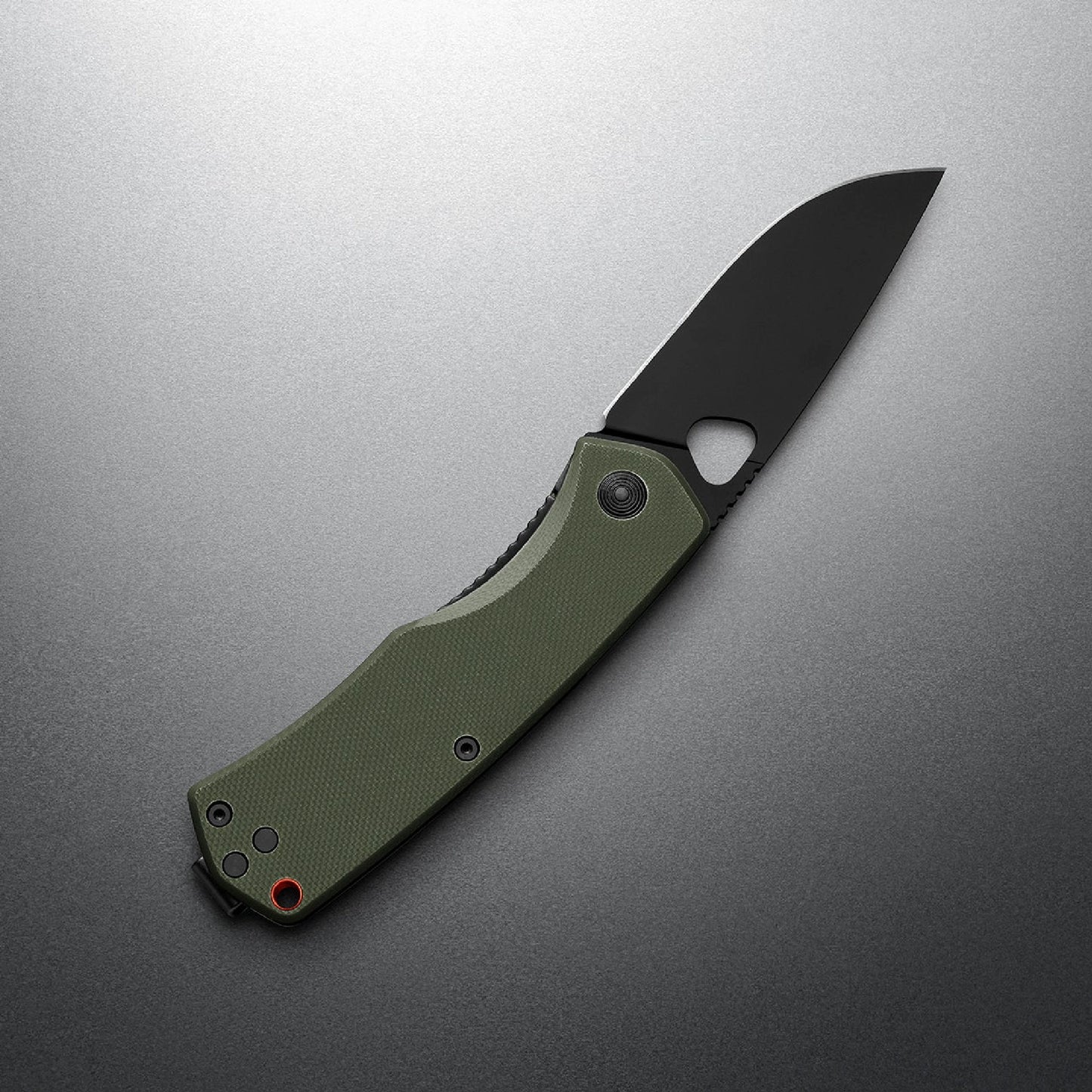 The James Brand The Folsom G10 Straight, OD Green/Orange/Black