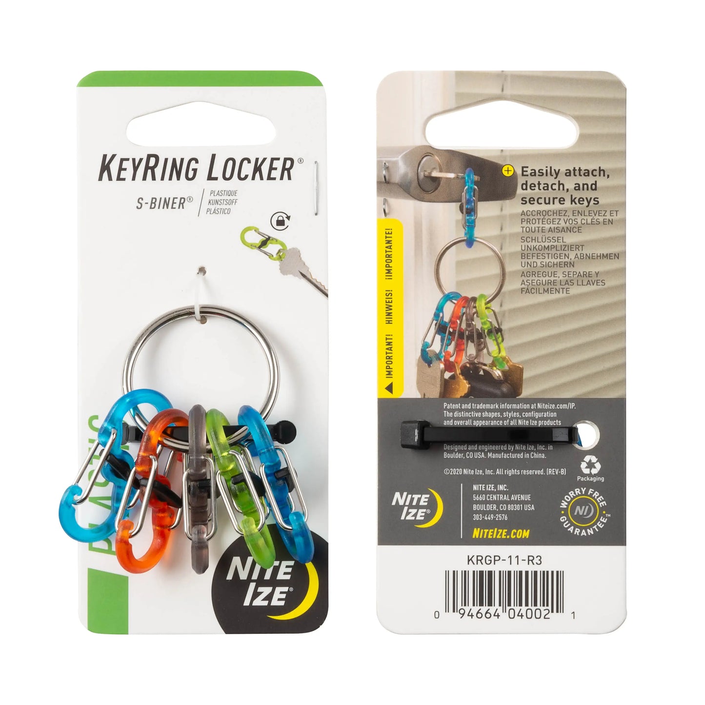 Nite Ize KeyRing Locker® S-Biner® Plastic
