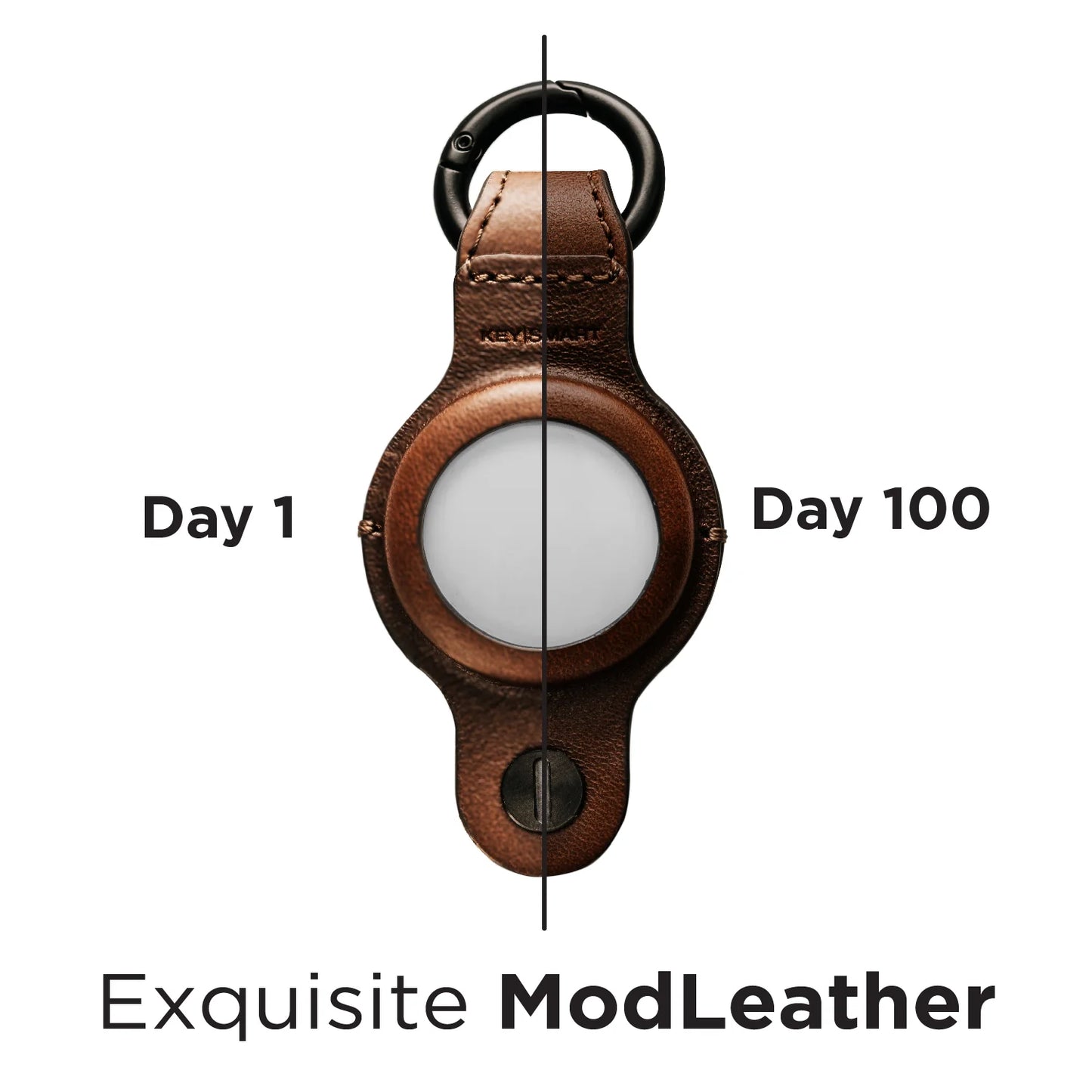 KeySmart® Air Genuine Leather, Brown