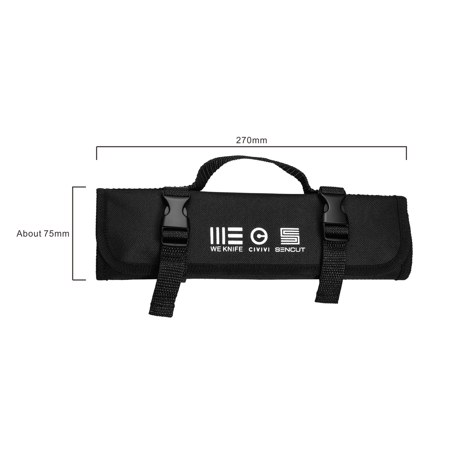WEKNIFE Knife Rolls, Black - Farsdagskampanje