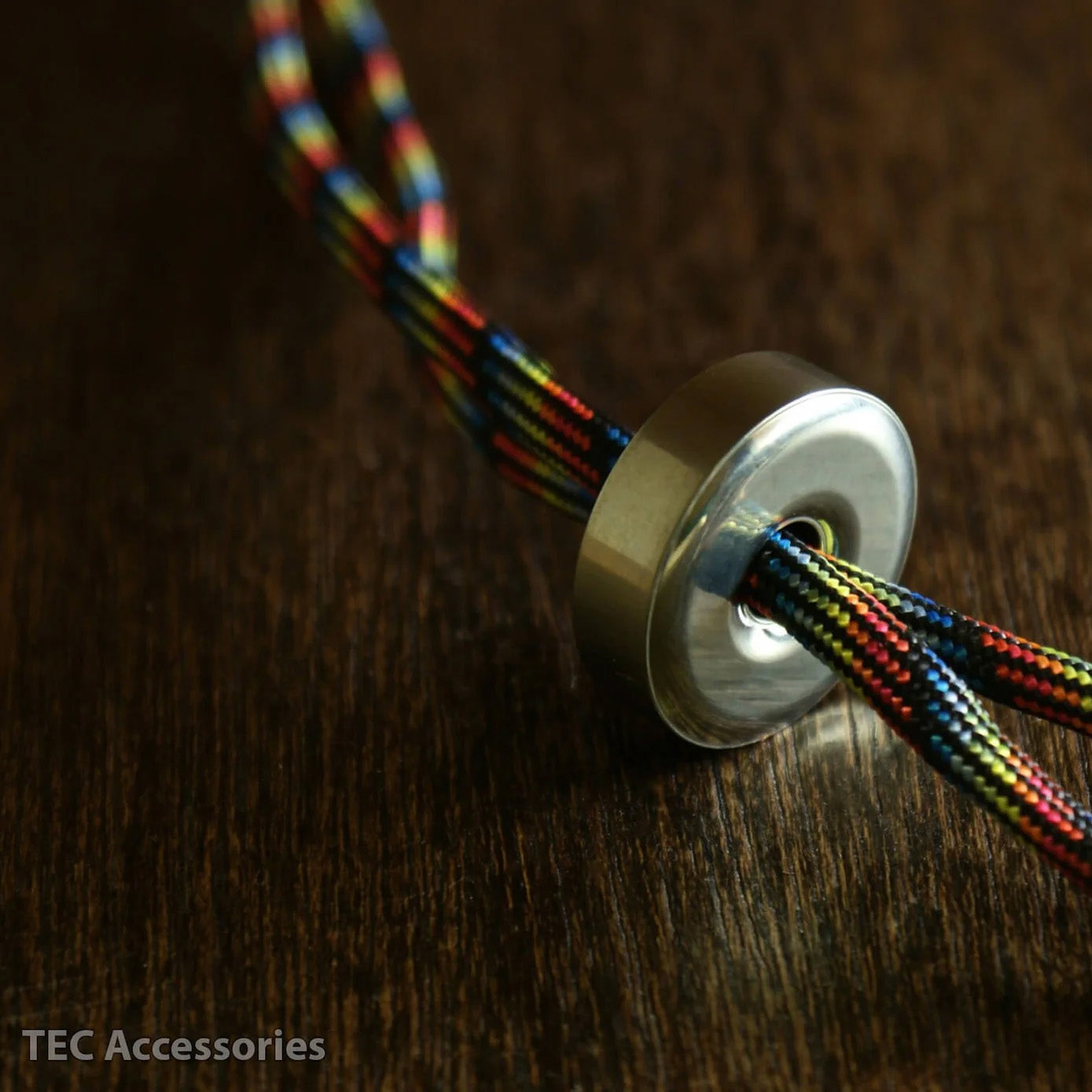 TEC-Accessoires R1 Lanyard Bead, Natural Titanium