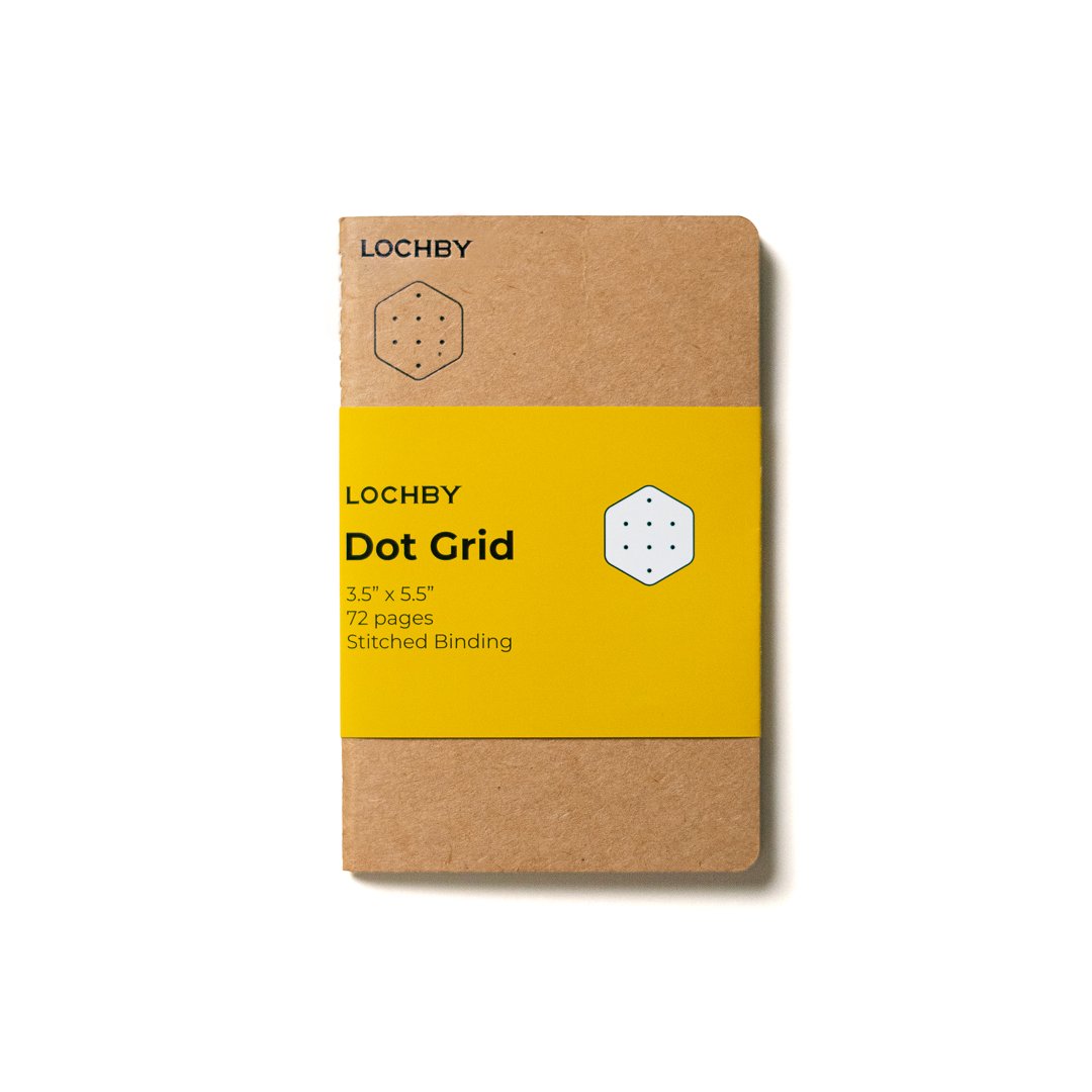Lochby Pocket Journal Tomoe River Notebooks, Dot Grid