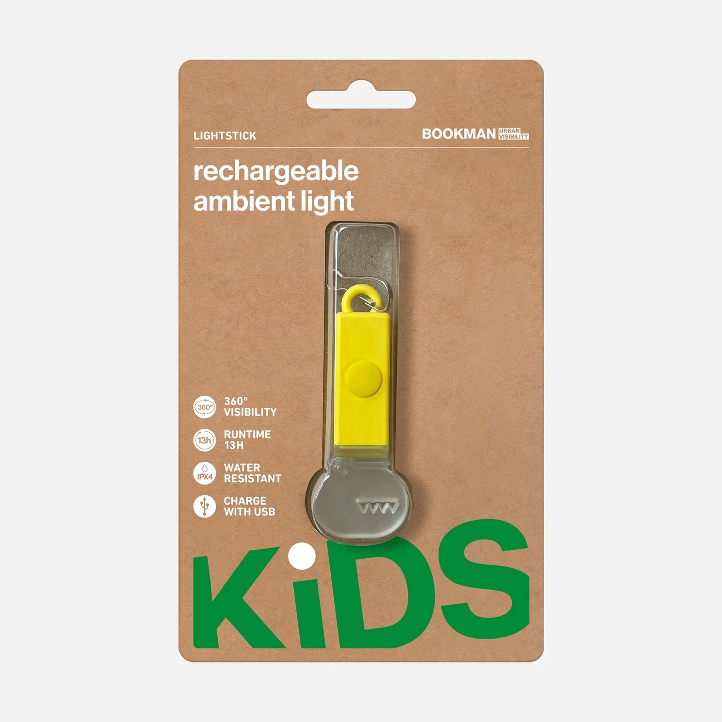Bookman Urban Visibility Lightstick Kids, Yellow Dino