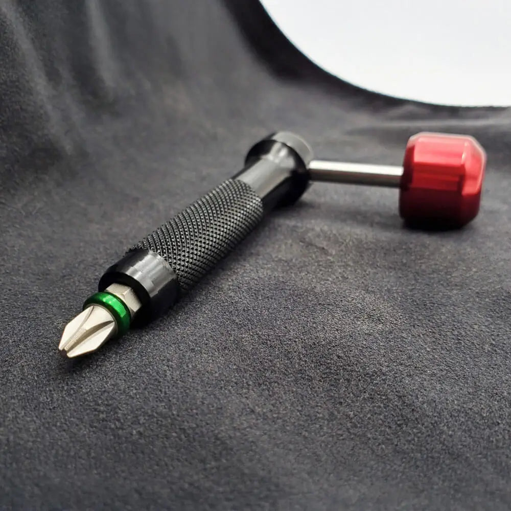 711L Lollipop Bit Driver, Aluminum Black / Red