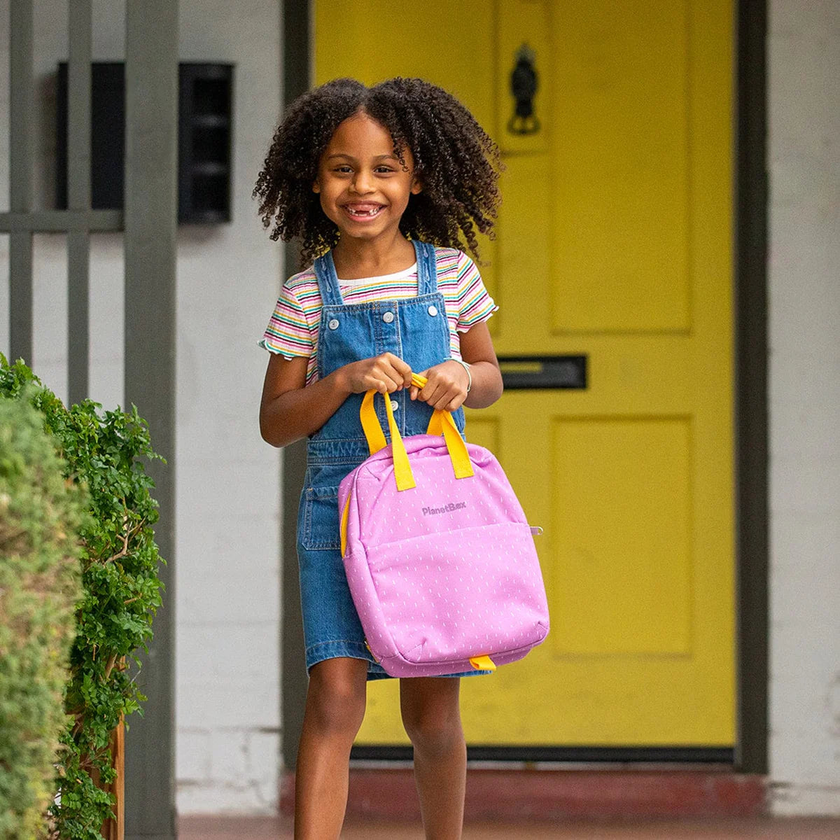 PlanetBox Lunch Tote Bag, Pansy Dashes