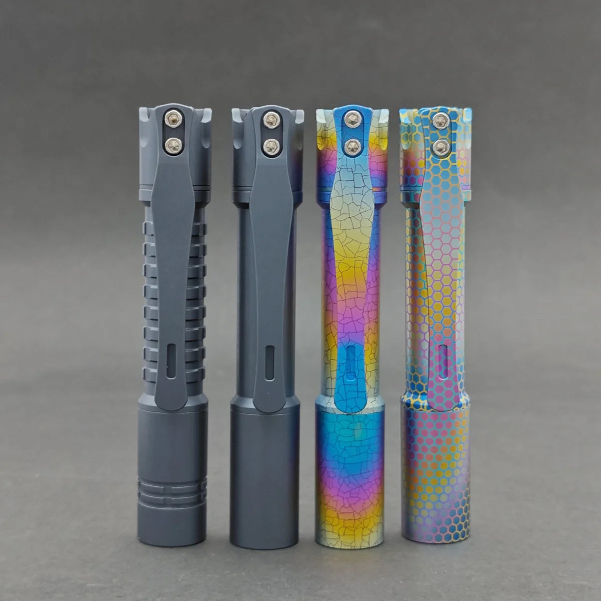 ReyLight Pineapple Mini MK II- Ti anodized, Cracks