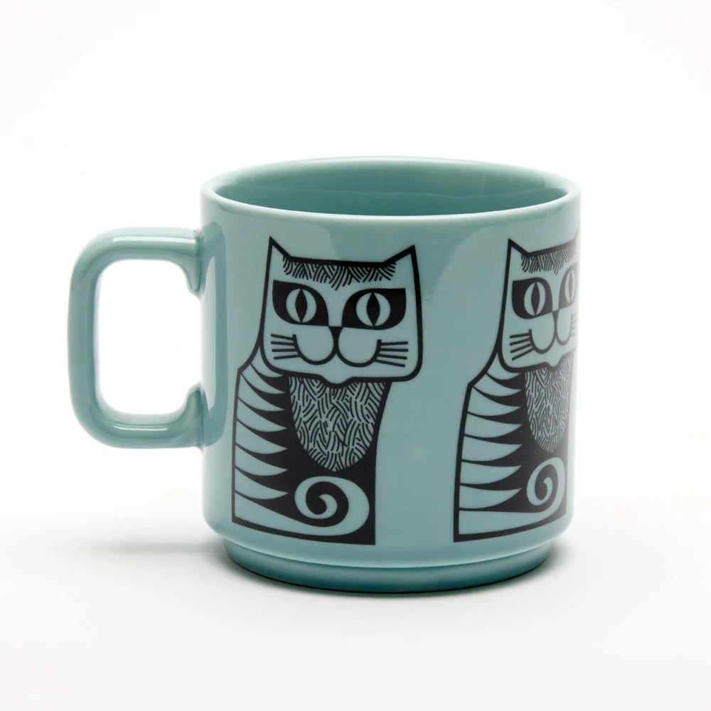 Magpie x Hornsea Mug, Cat Teal