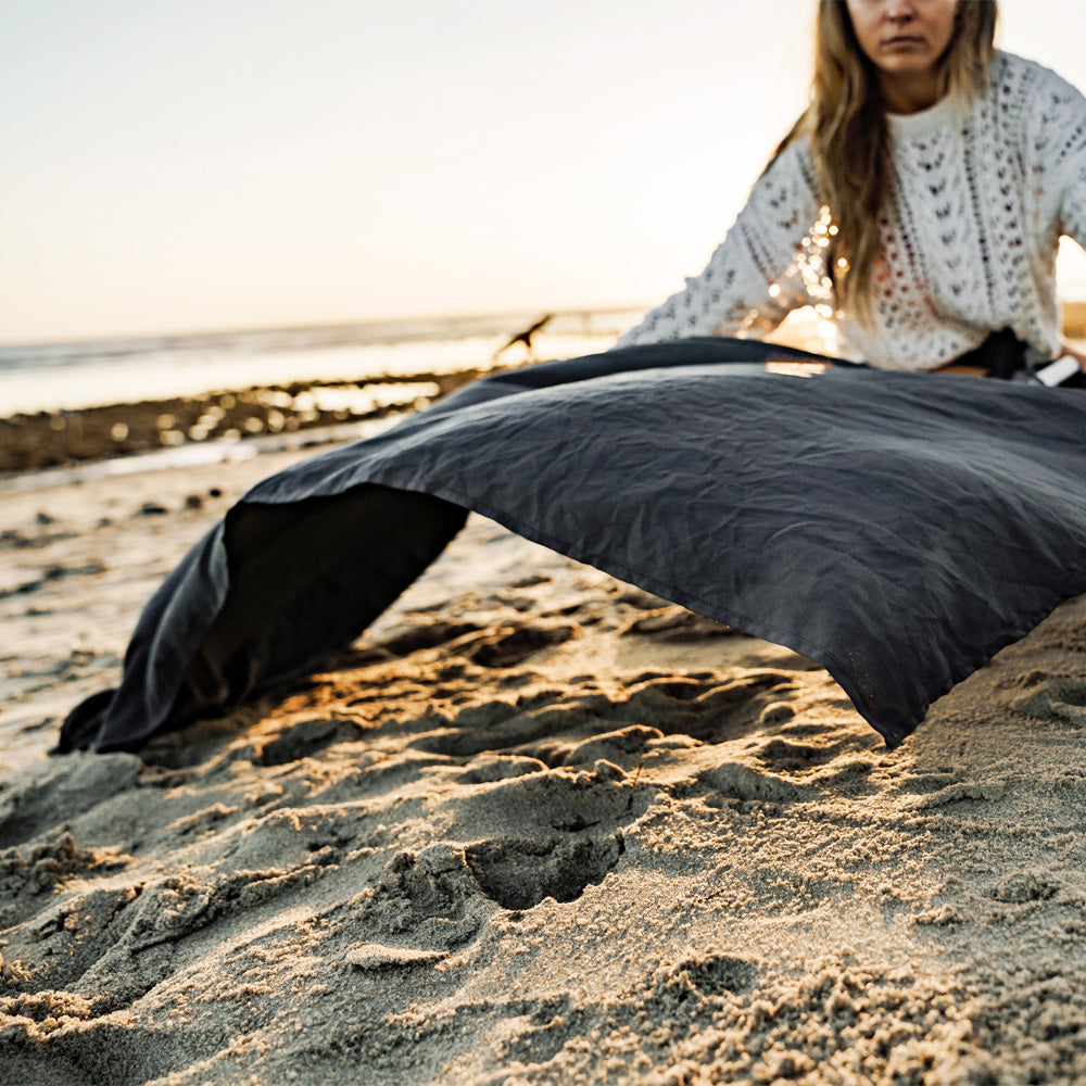 Matador NanoDry Packable Beach Towel, Charcoal