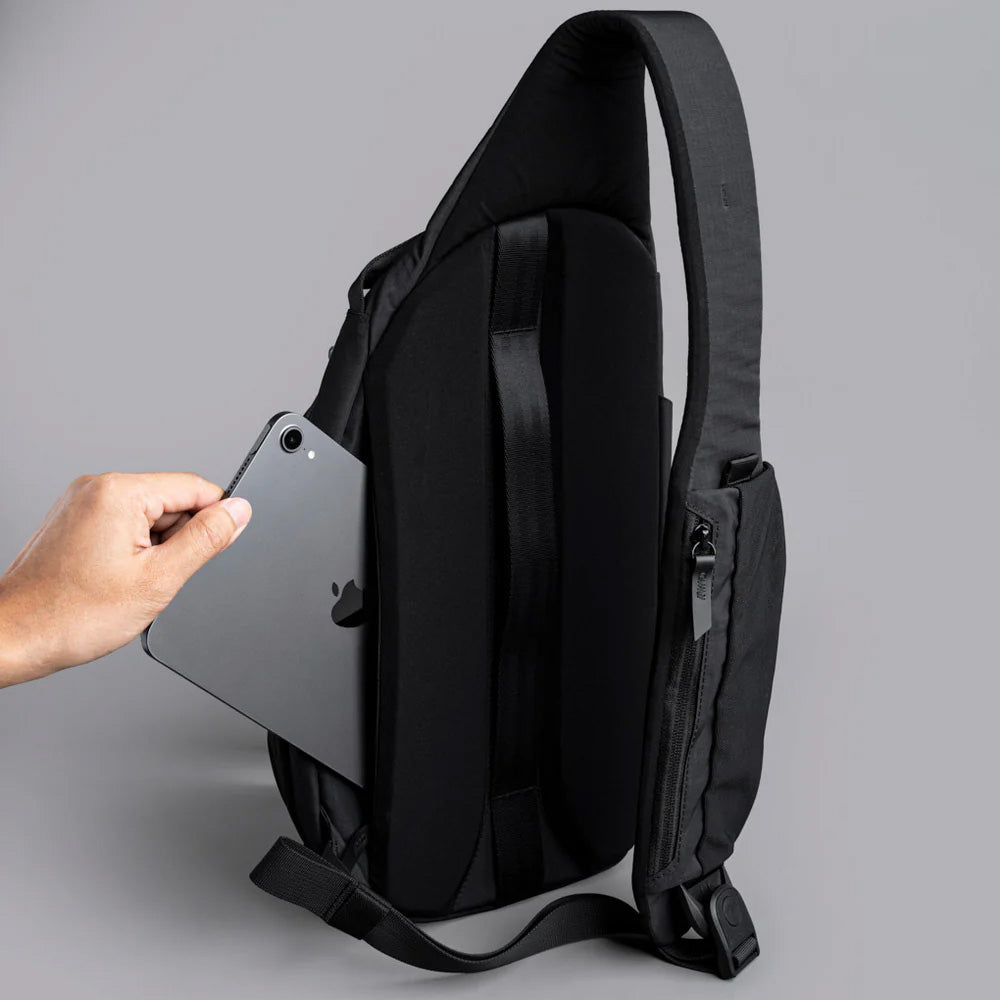 ALPAKA Metro Crossbody Black Axoflux 210D, Left Shoulder
