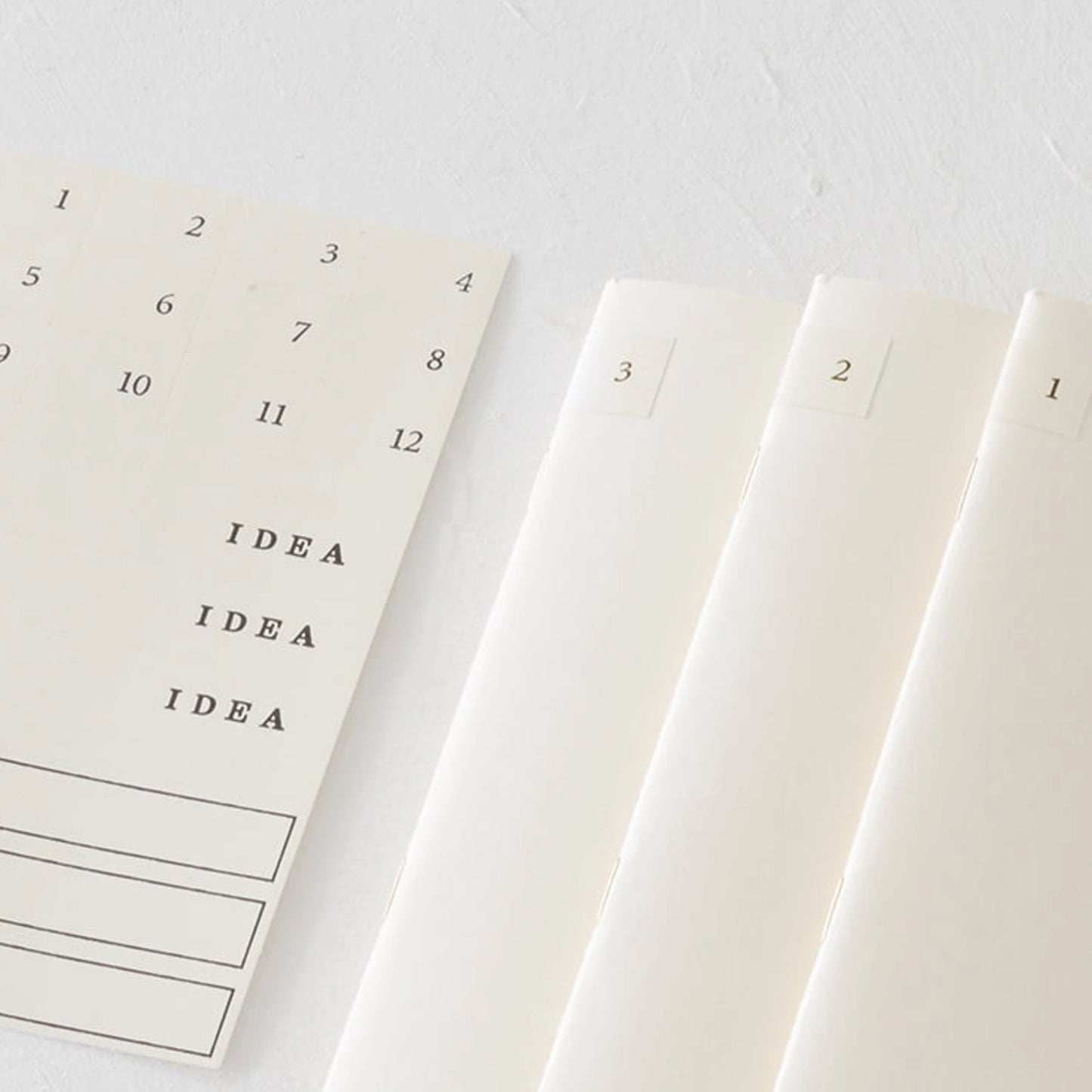 Midori MD Notebook Light Lined, A5 (3-Pakk)