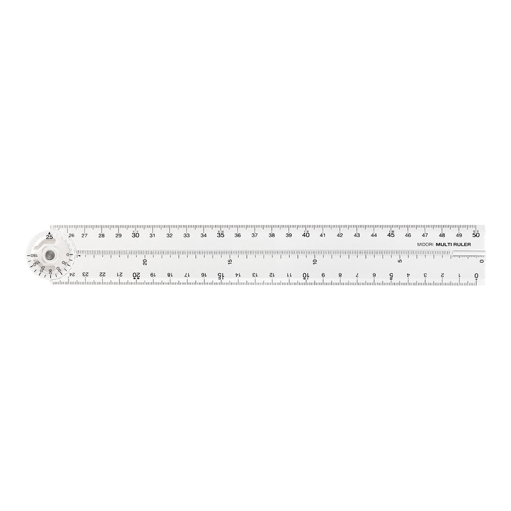 Midori Multi Ruler 50cm, Clear