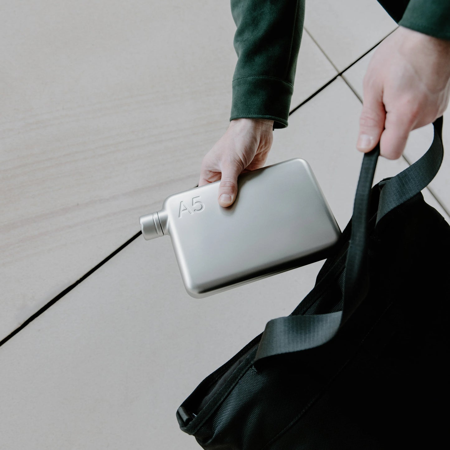 Memobottle™ A5 Stainless Steel Satin, 1080ml