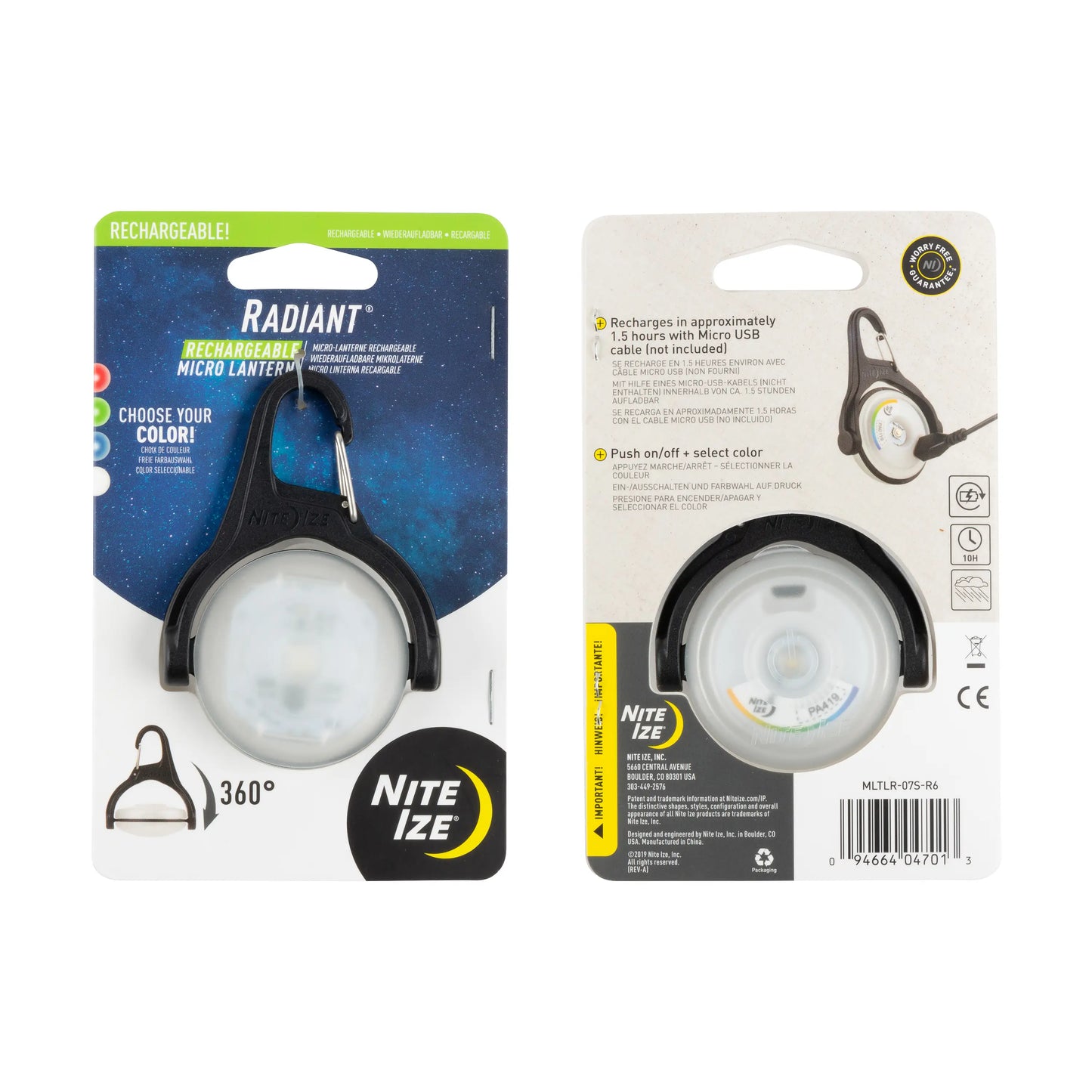 Nite Ize Radiant™ Rechargeable Micro Lantern - Disc-O Select™