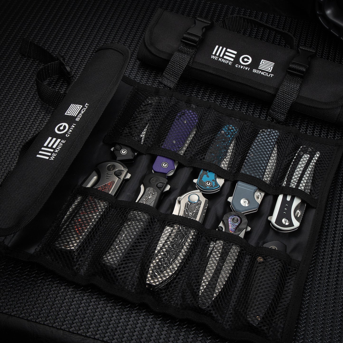WEKNIFE Knife Rolls, Black - Farsdagskampanje