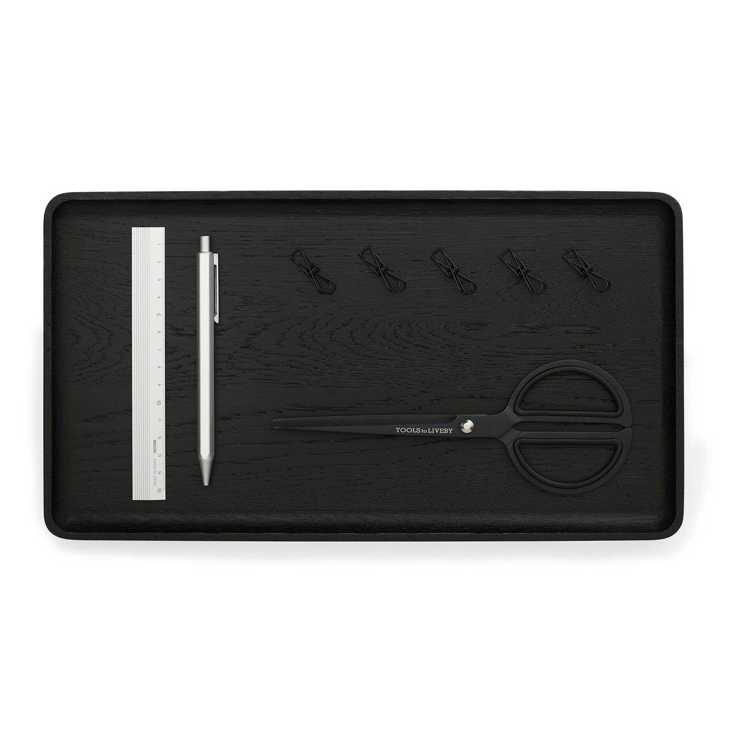 Oakywood Catchall Tray Large, Black