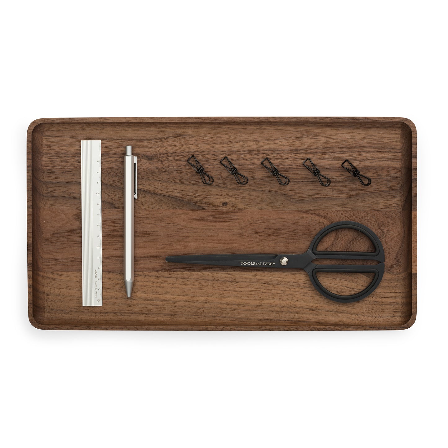 Oakywood Catchall Tray Large, Walnut