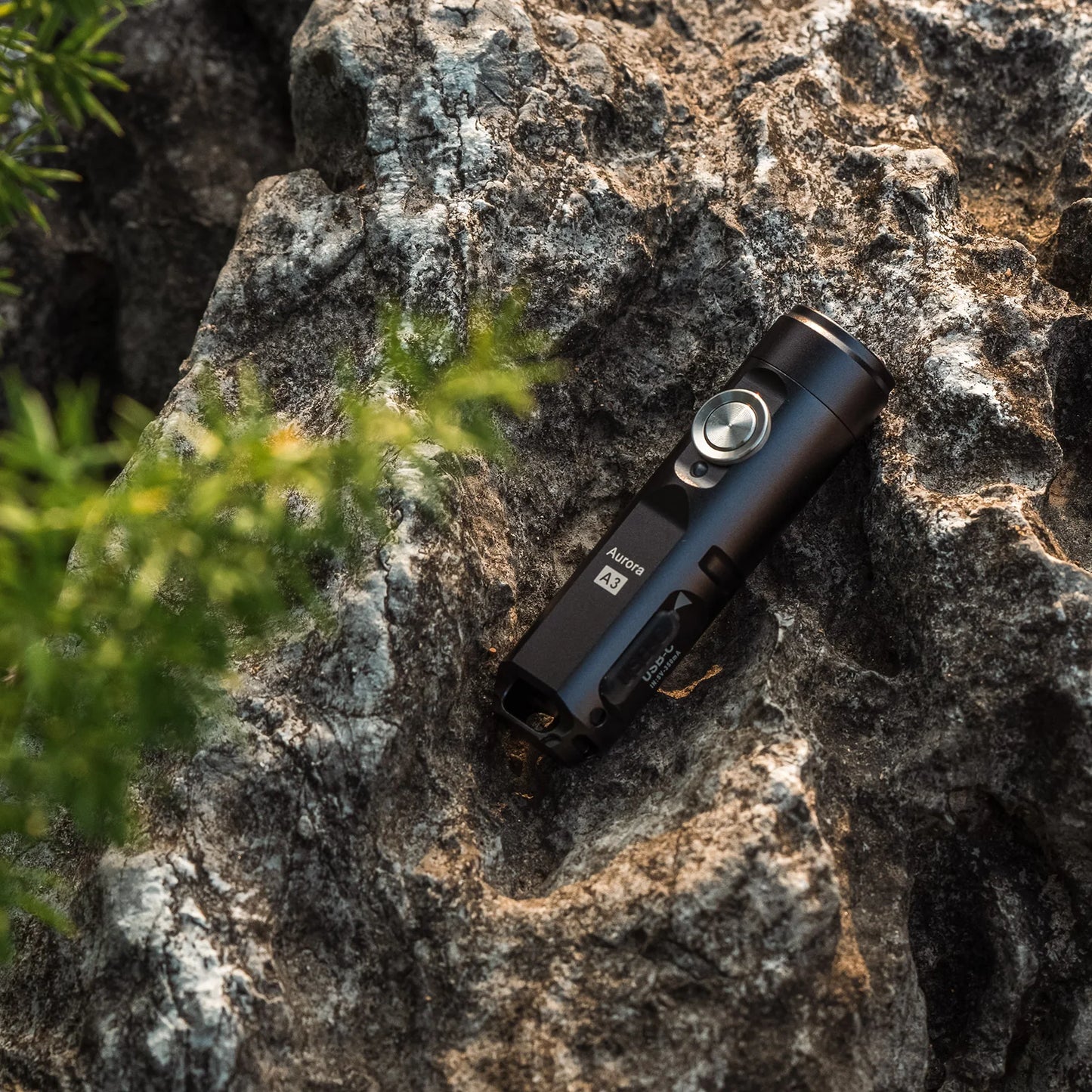 RovyVon Aurora A3 (G4) USB-C Keychain Flashlight 6500K, Black