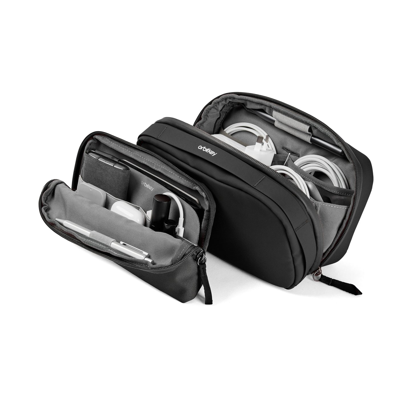 Orbitkey 2-in-1 Tech Pouch, Black