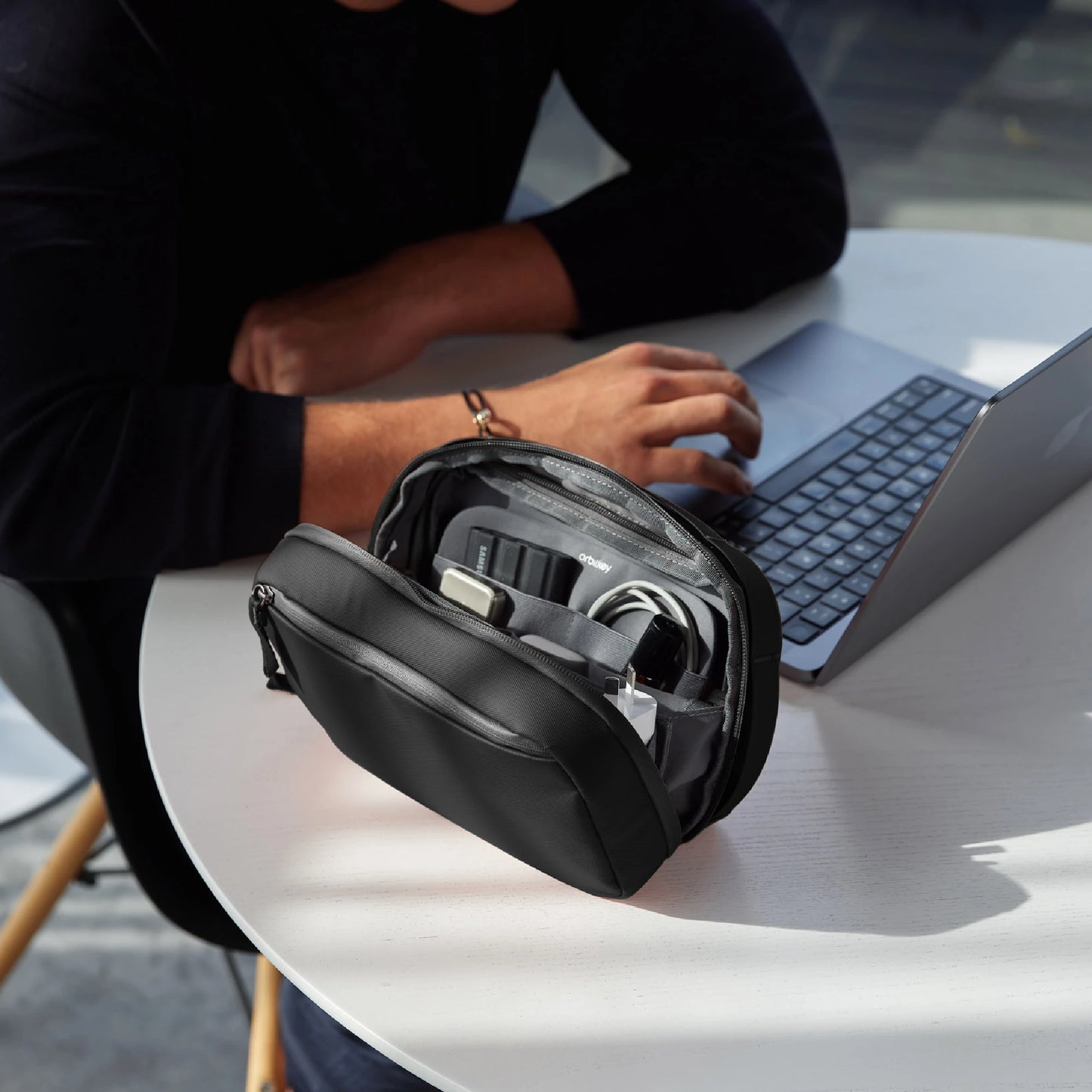 Orbitkey 2-in-1 Tech Pouch, Black