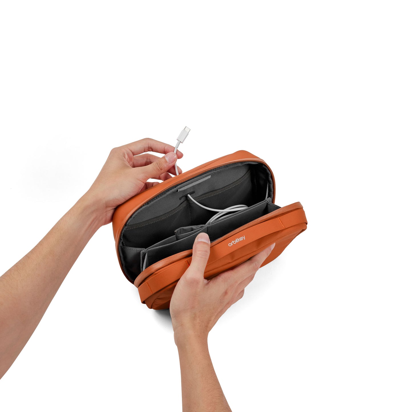 Orbitkey 2-in-1 Tech Pouch, Terracotta