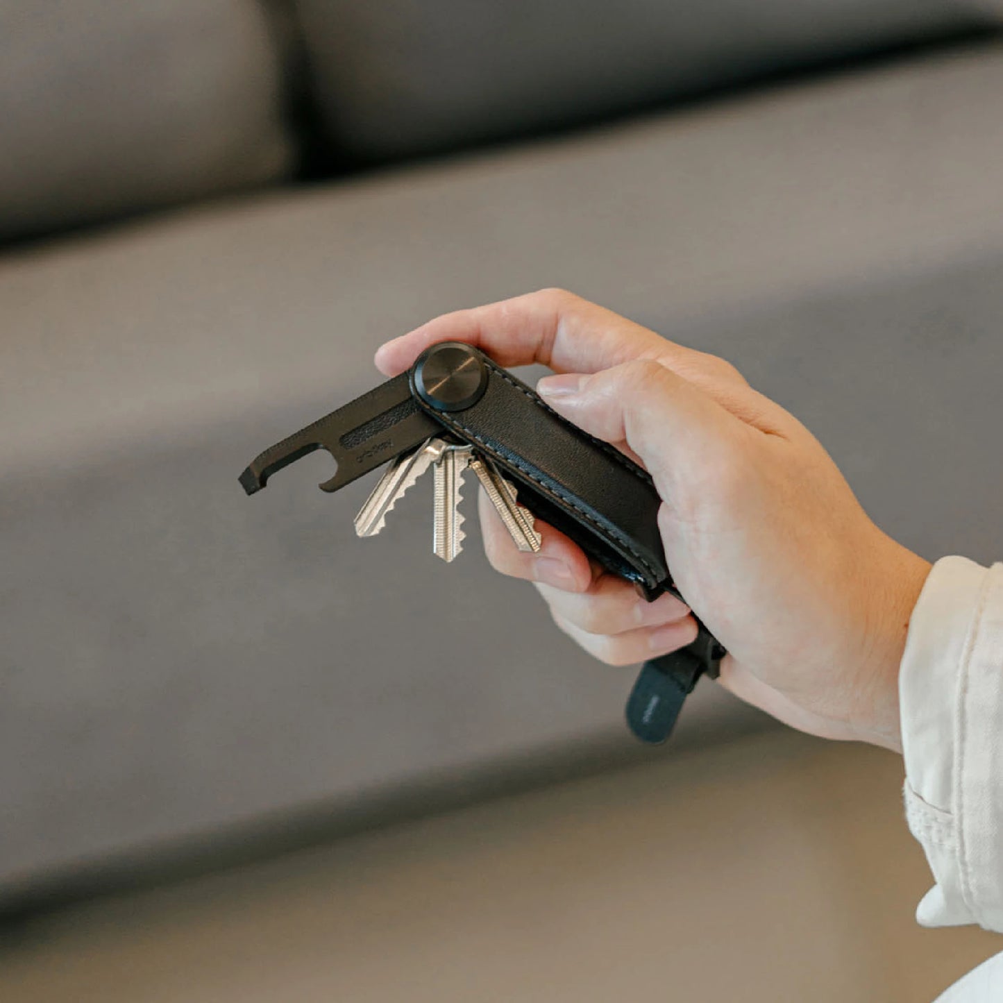 Orbitkey Key Organiser Pro Leather, Blackout