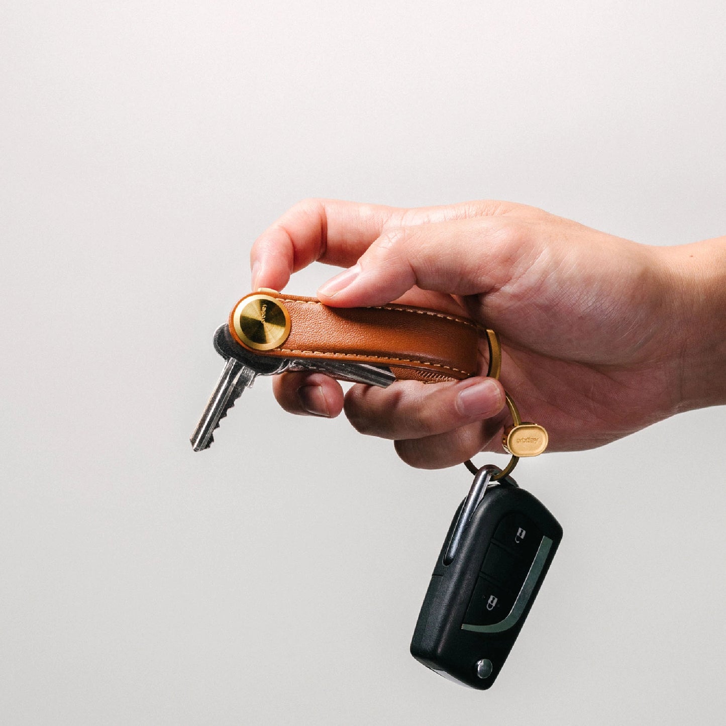 Orbitkey Key Organiser Pro Leather, Cedar