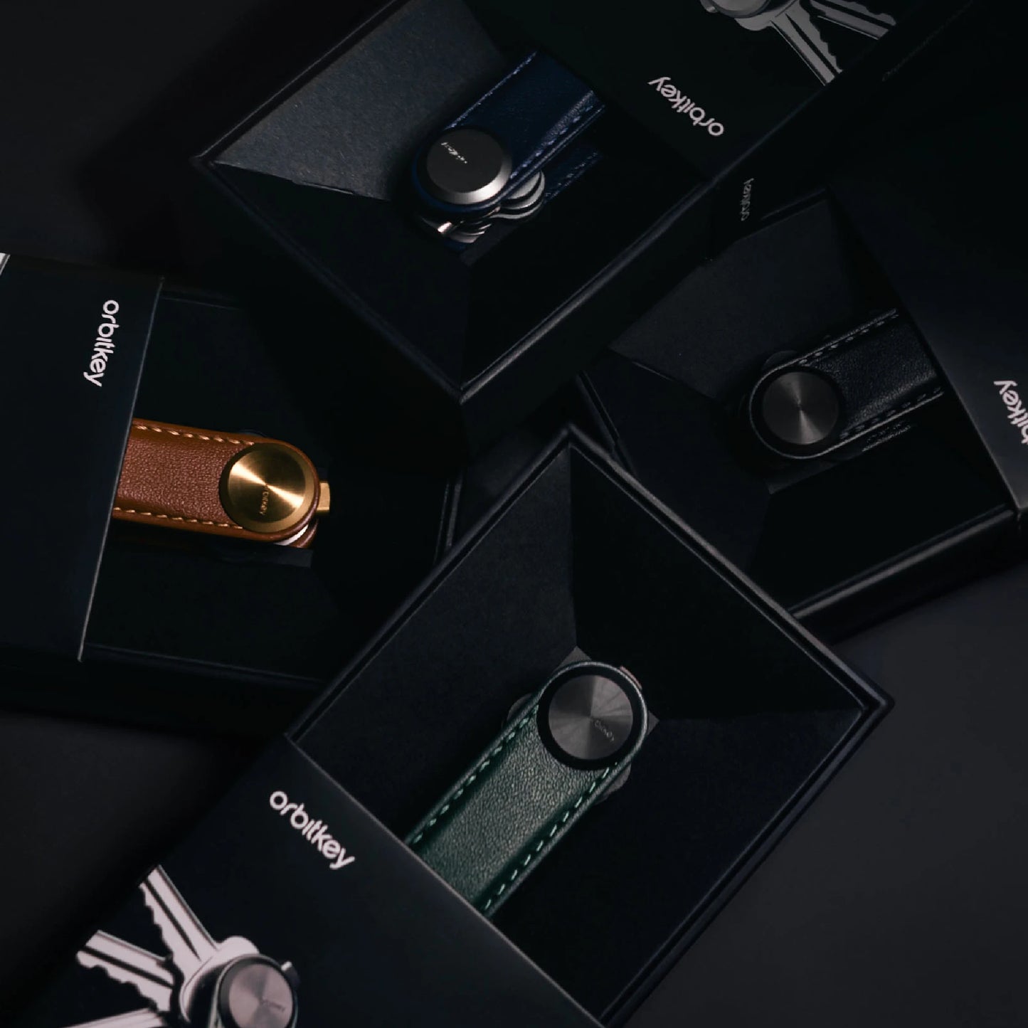 Orbitkey Key Organiser Pro Leather, Evergreen