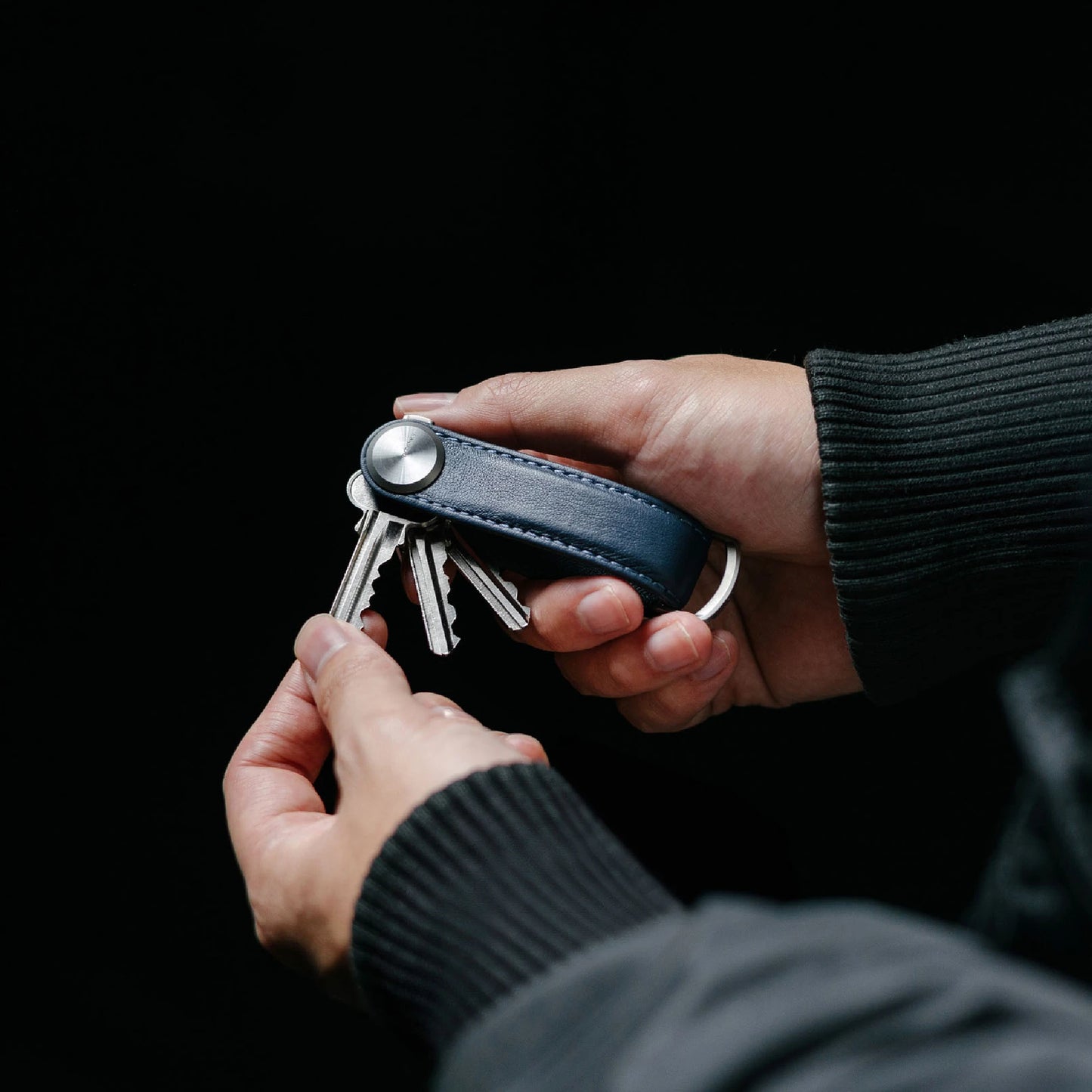 Orbitkey Key Organiser Pro Leather, Sapphire