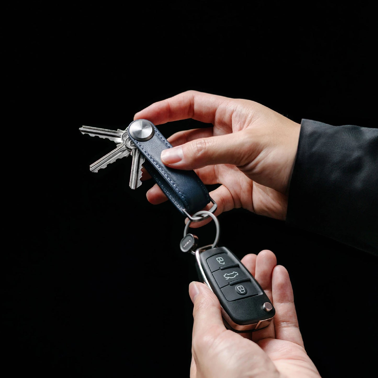 Orbitkey Key Organiser Pro Leather, Sapphire