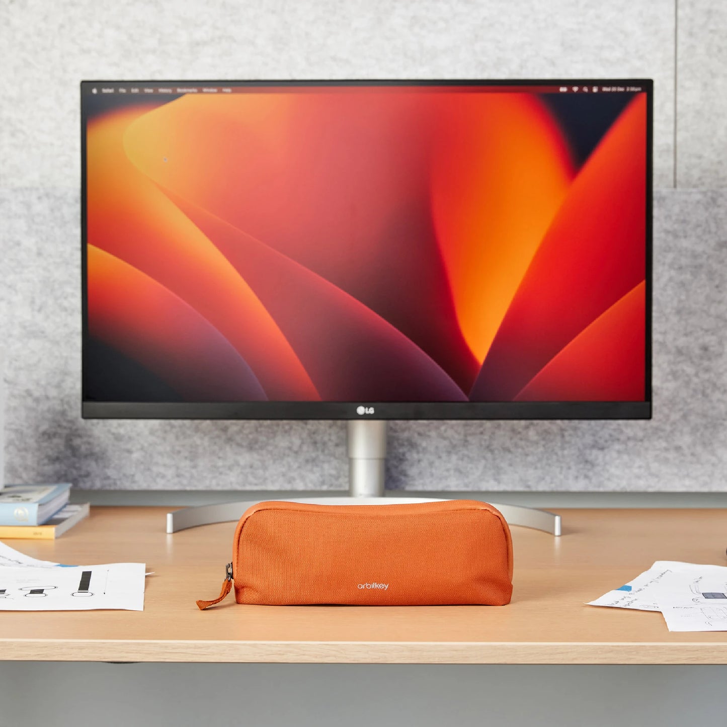 Orbitkey Pencil Case, Terracotta