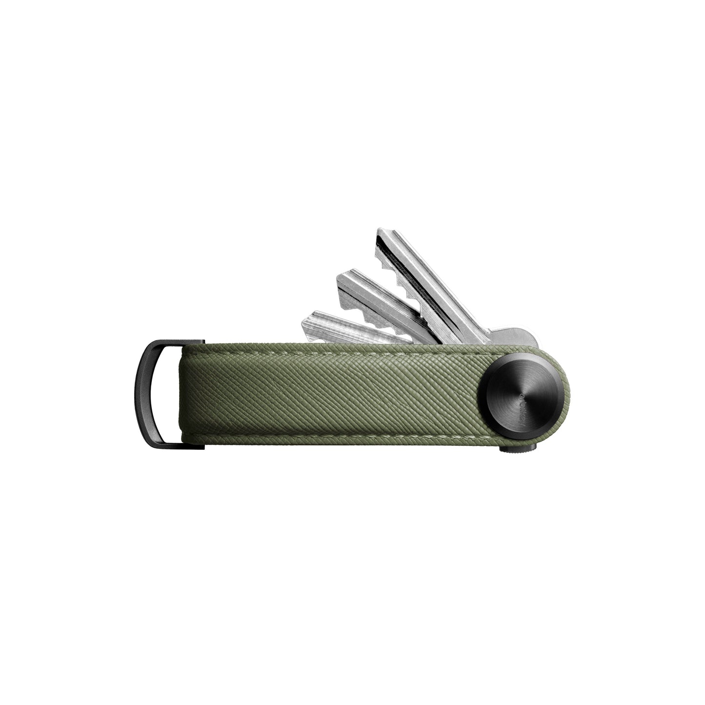 Orbitkey Key Organiser Pro Saffiano Leather, Olive