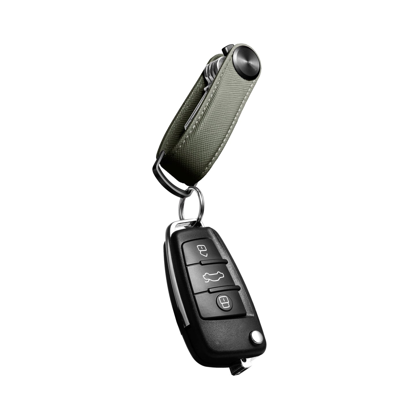Orbitkey Key Organiser Pro Saffiano Leather, Olive