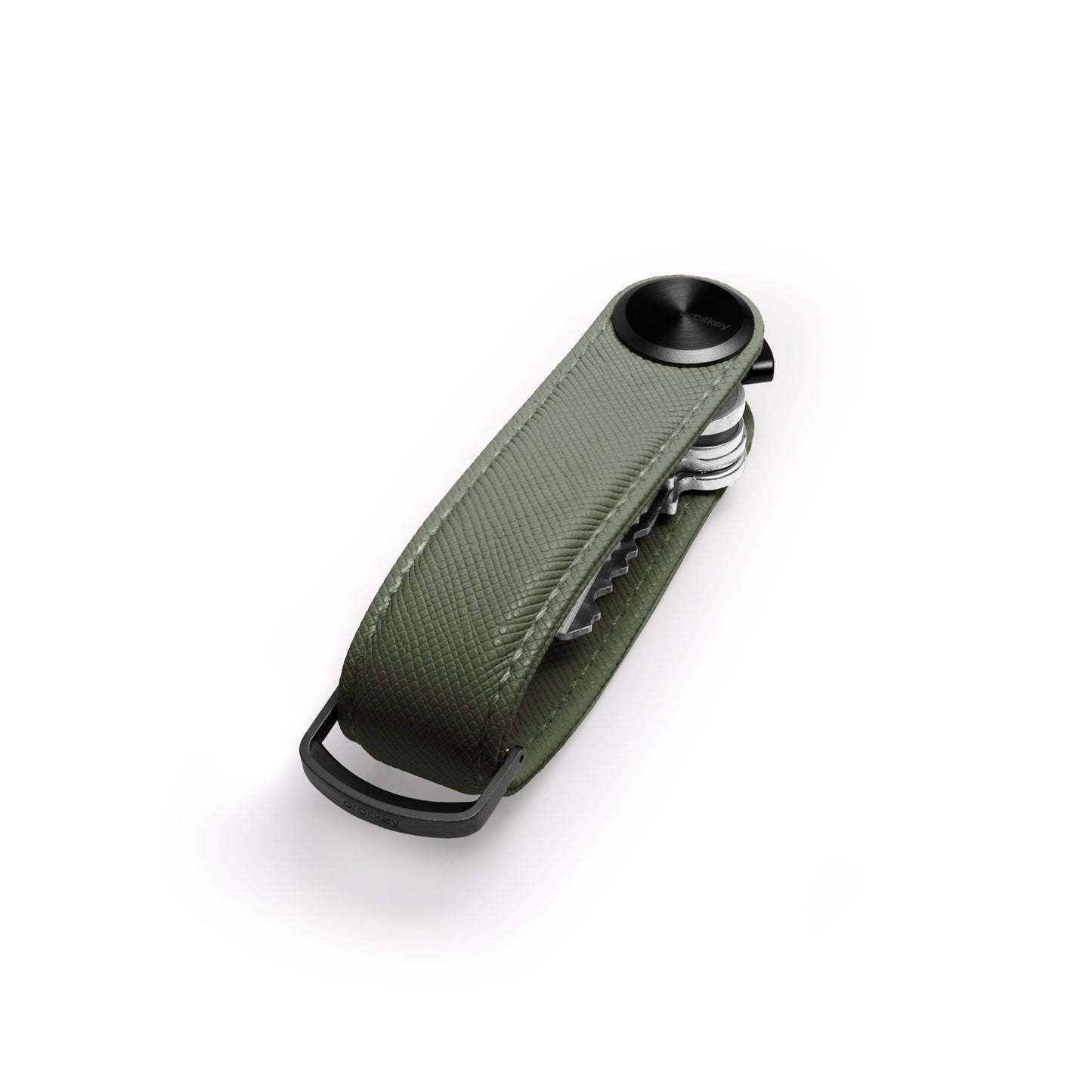 Orbitkey Key Organiser Pro Saffiano Leather, Olive