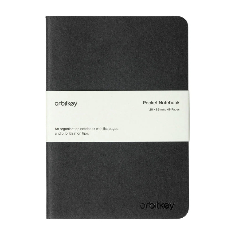 Orbitkey Organisation Pocket Notebook, Black