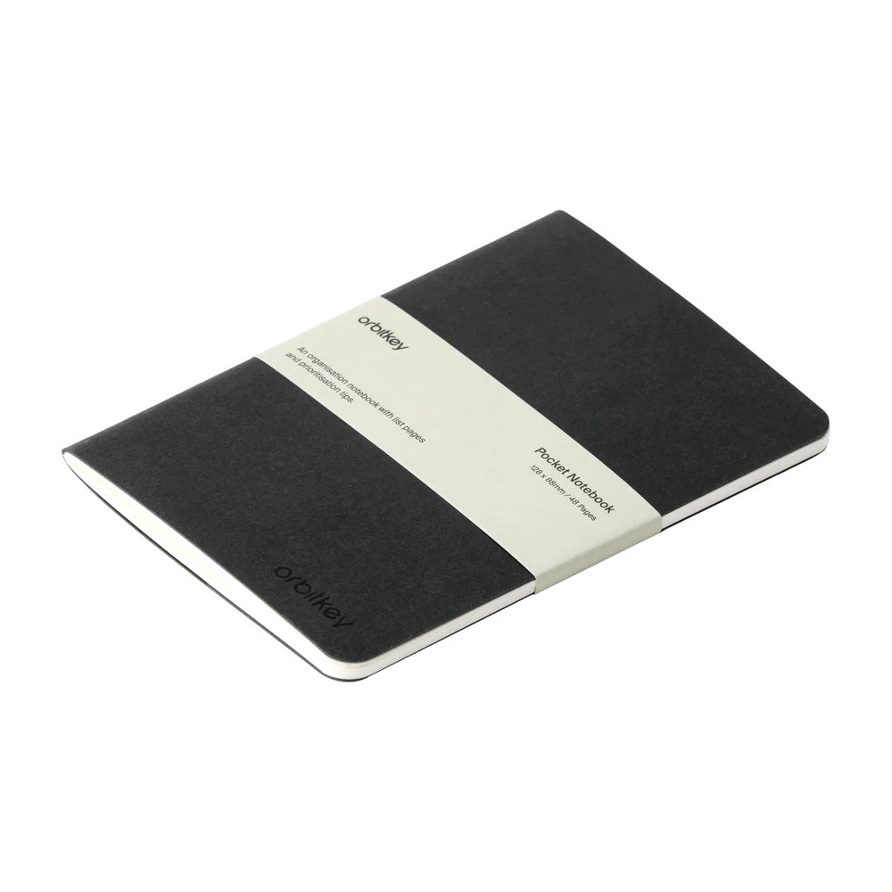 Orbitkey Organisation Pocket Notebook, Black