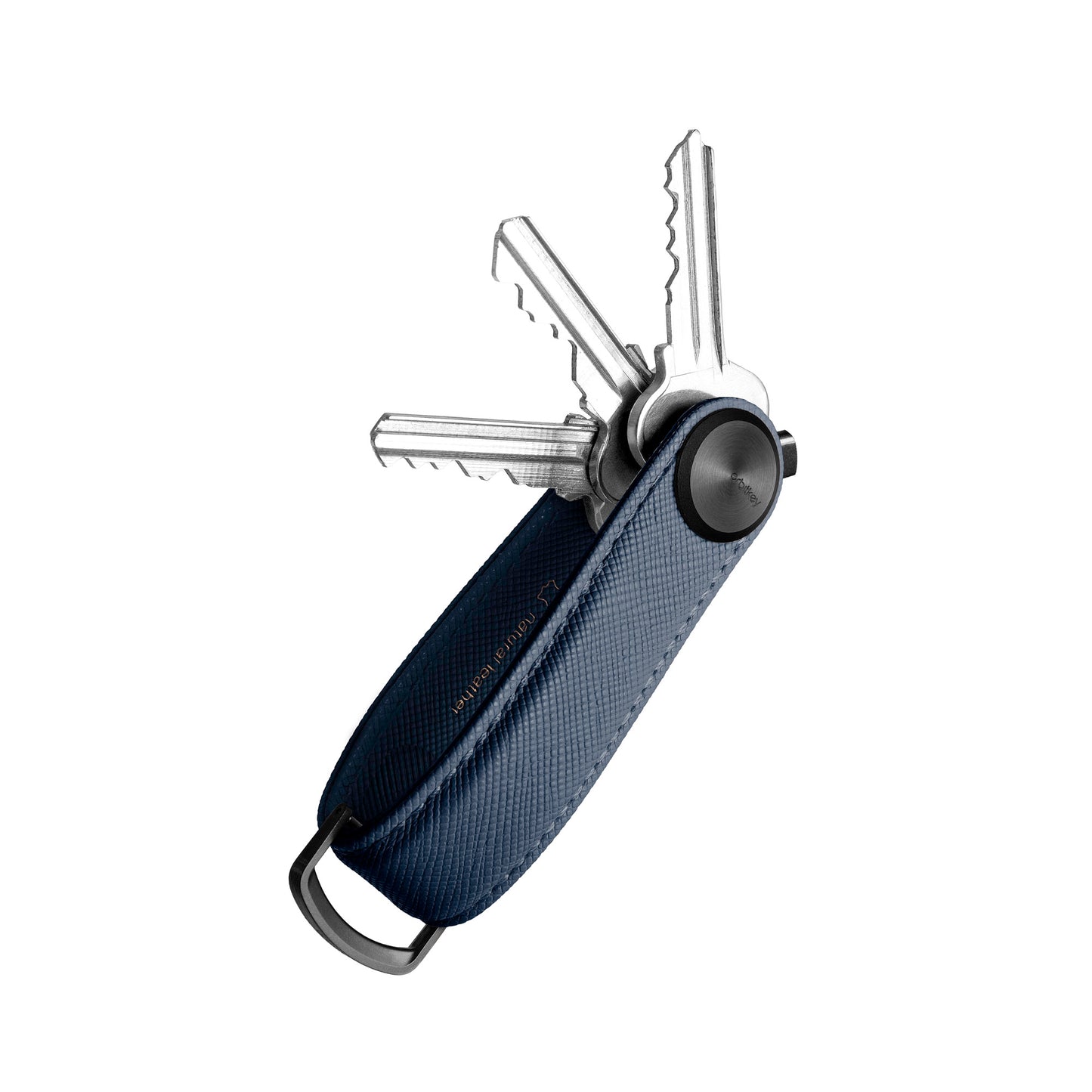 Orbitkey Key Organiser Pro Saffiano Leather, Oxford Navy