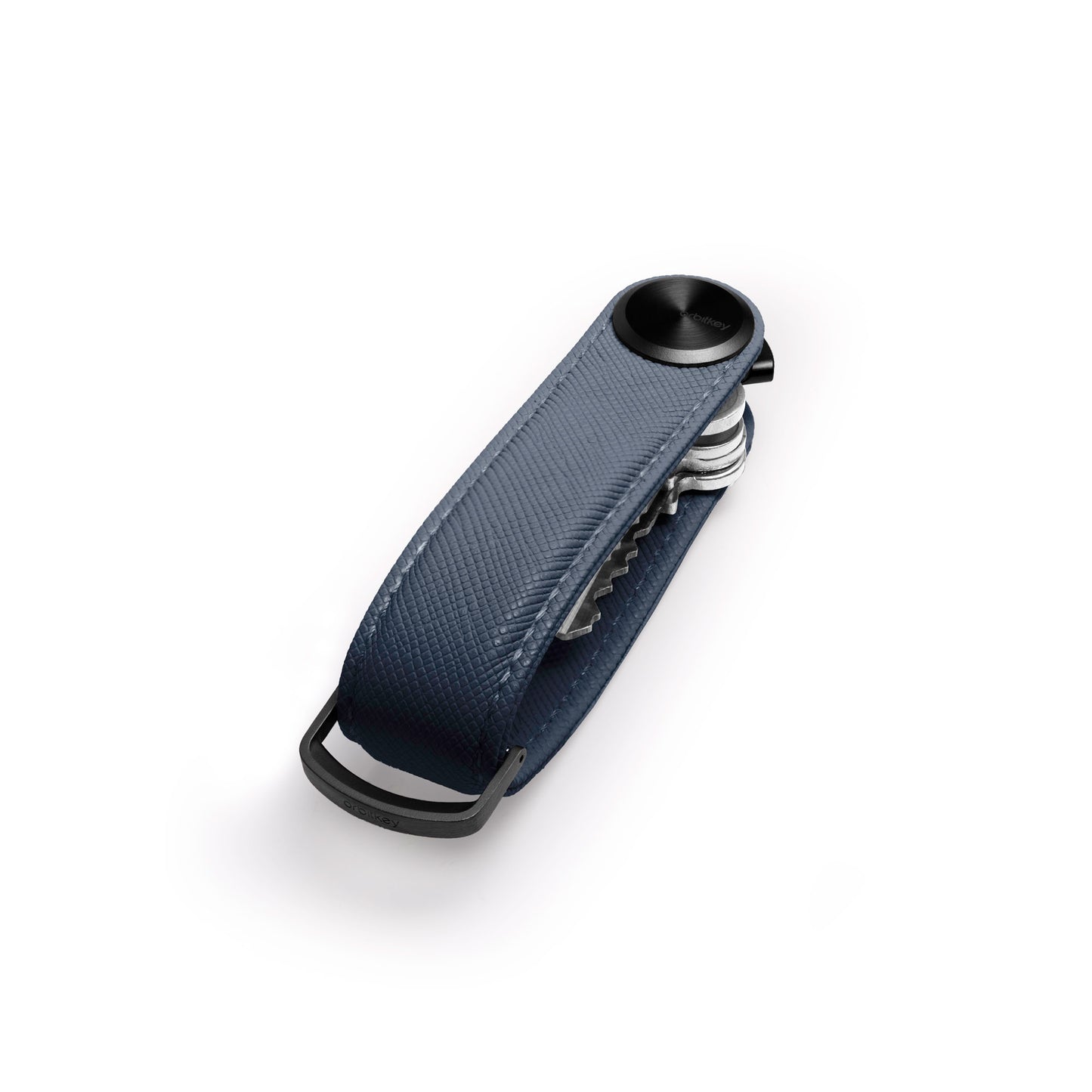 Orbitkey Key Organiser Pro Saffiano Leather, Oxford Navy
