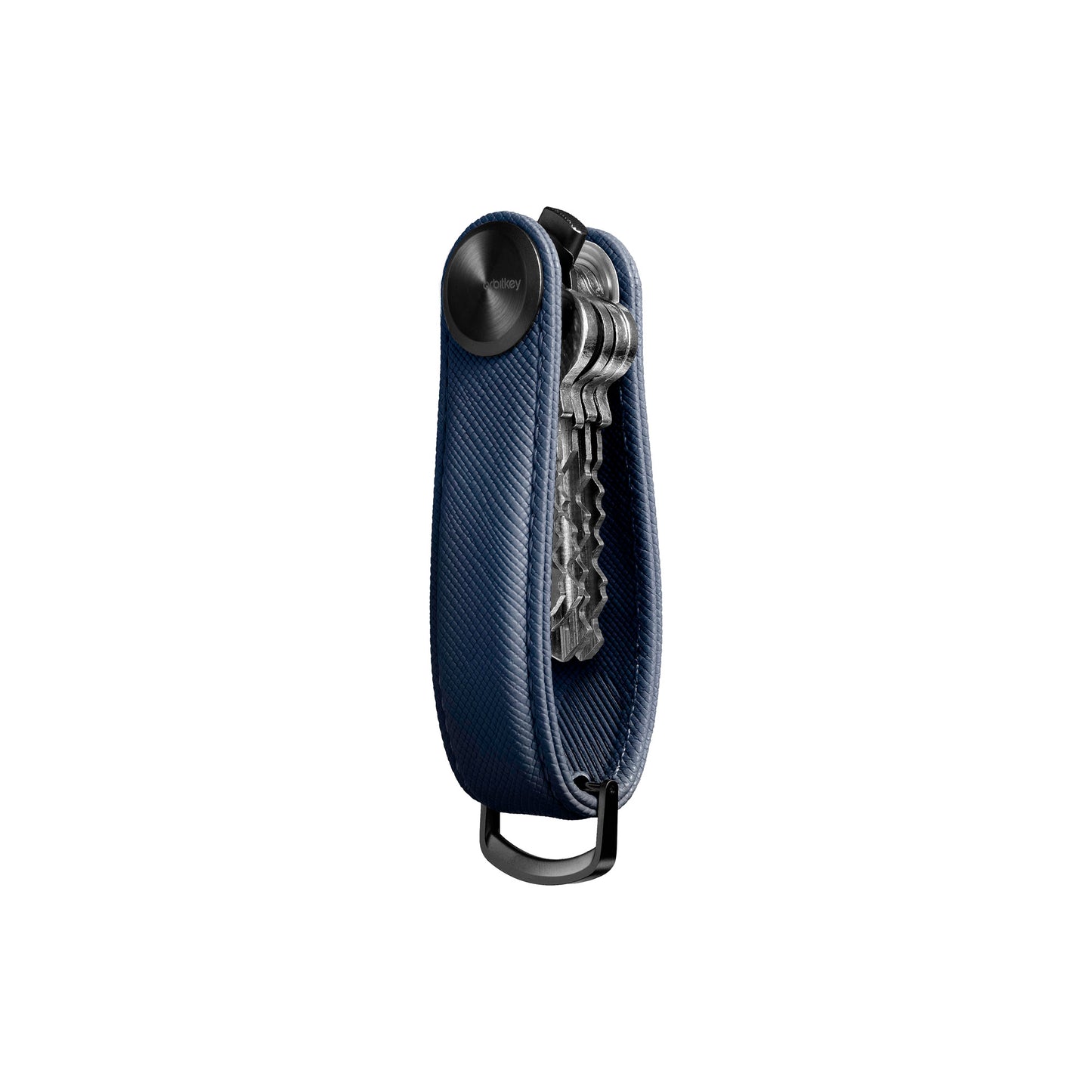 Orbitkey Key Organiser Pro Saffiano Leather, Oxford Navy