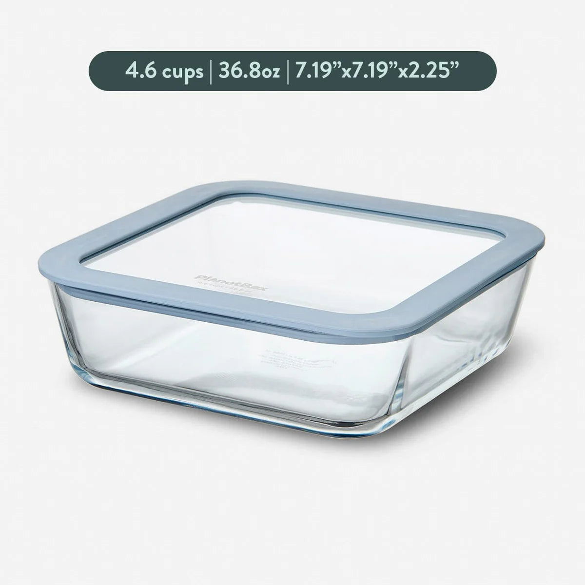 PlanetBox Glass Food Storage Containers, Medium Square